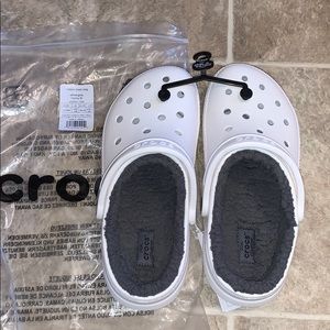 brand new fuzzy crocs